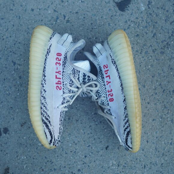 Adidas Yeezy Boost 350 V2 Zebra Men\'s Size 6 White Black Red CP9654 2017 main image 6